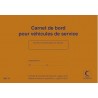 CARNET DE BORD POUR VEHICULE DE SERVICE