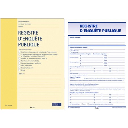 Registre d'enquête publique