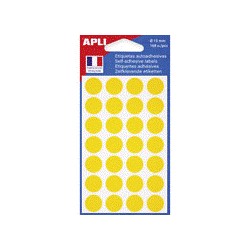 Pastilles adhésives couleur 0/15mm - blister