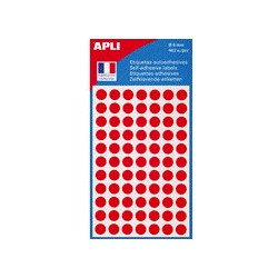 Pastilles adhésives couleur 0/8mm - blister