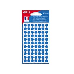Pastilles adhésives couleur 0/8mm - blister