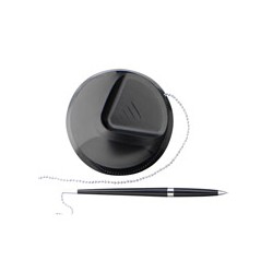 Stylo bille sur socle  - Noir