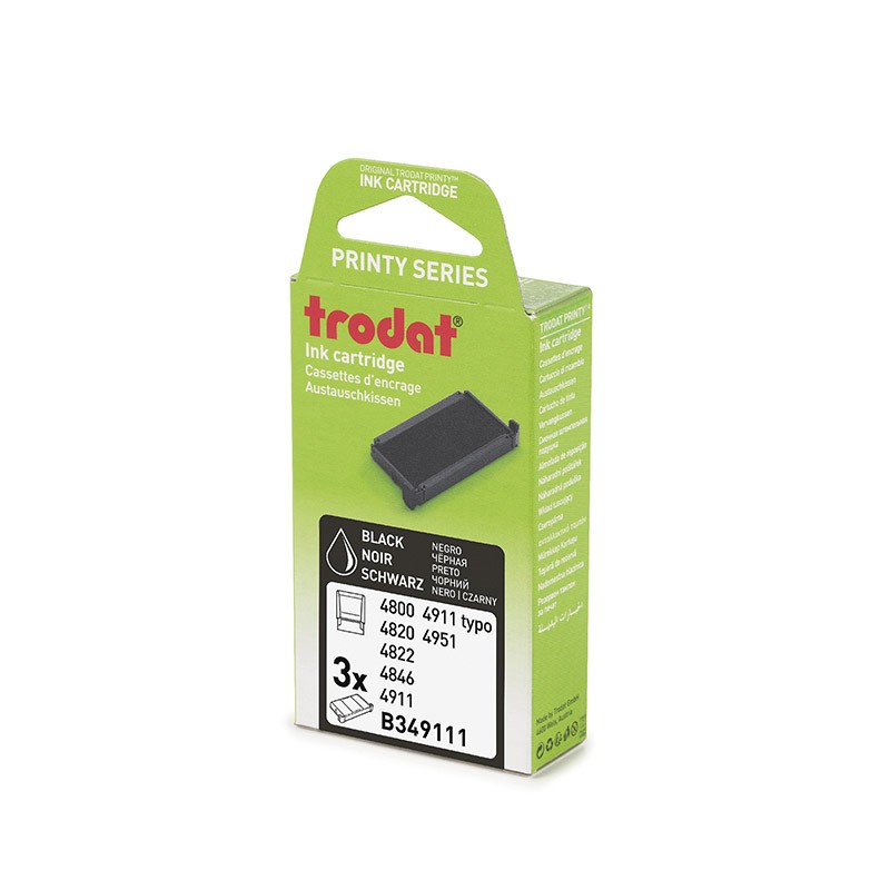 Recharge tampon encreur  -  Noir -  6/4911