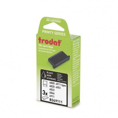Recharge tampon encreur  -  Noir -  6/4911