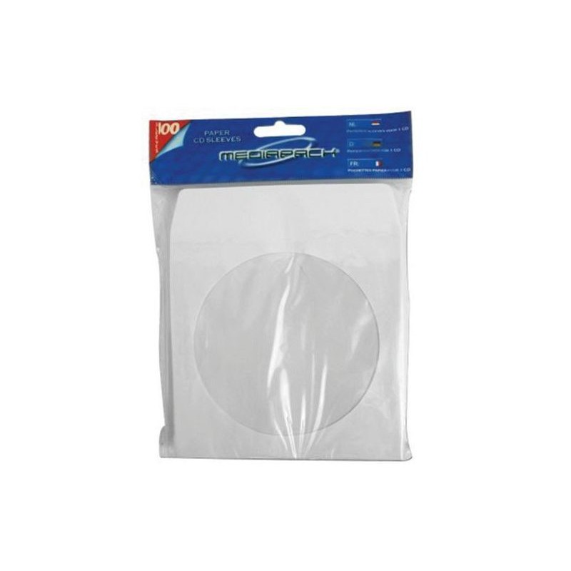 POCHETTES EN PAPIER POUR CD - Paquet de 50