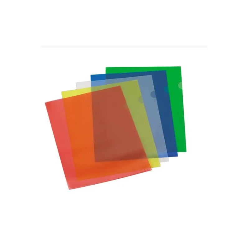 Pochettes coins PVC 15/100e couleurs diverses