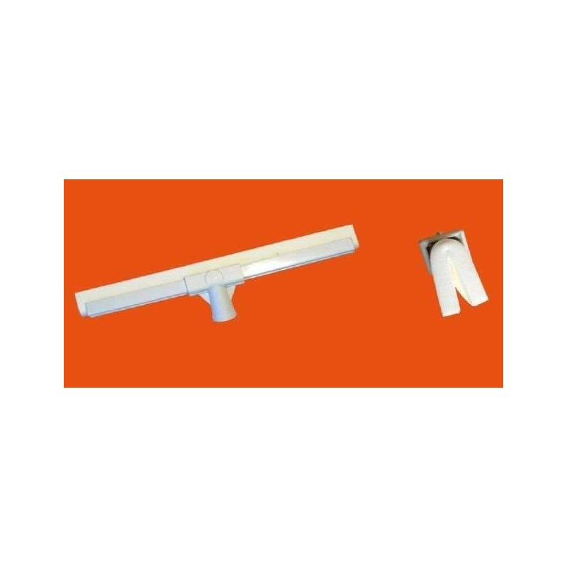 Racleaux sols 45 cm avec mousse blanche, conçus pour l'hygiène alimentaire adaptables sur manches cités précédemment, (type B)