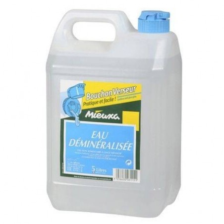 Eau déminéralisée en bidon de 5 l