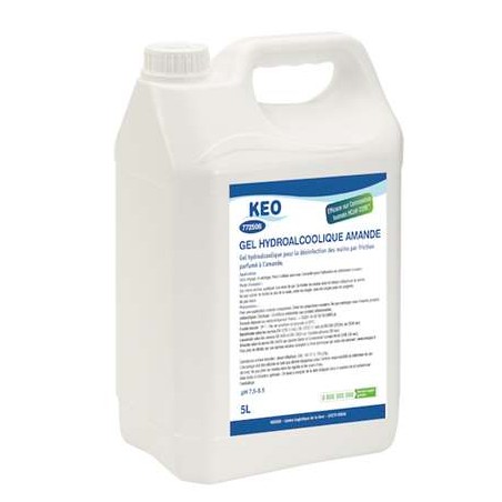 Gel hydro alcoolique en bidon de 5 L